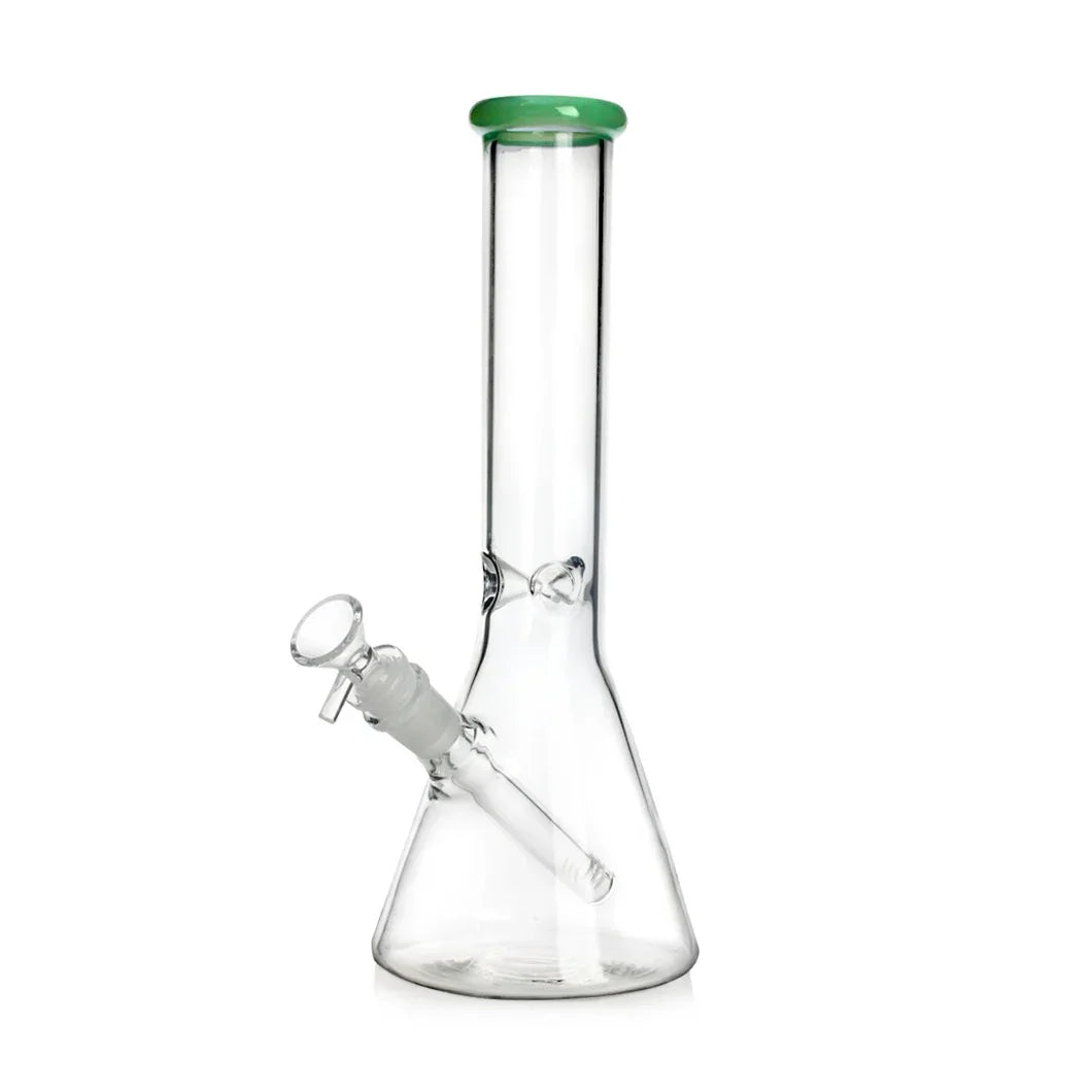 Coloured Ring Glass Tobacco Water Pipe 31cm