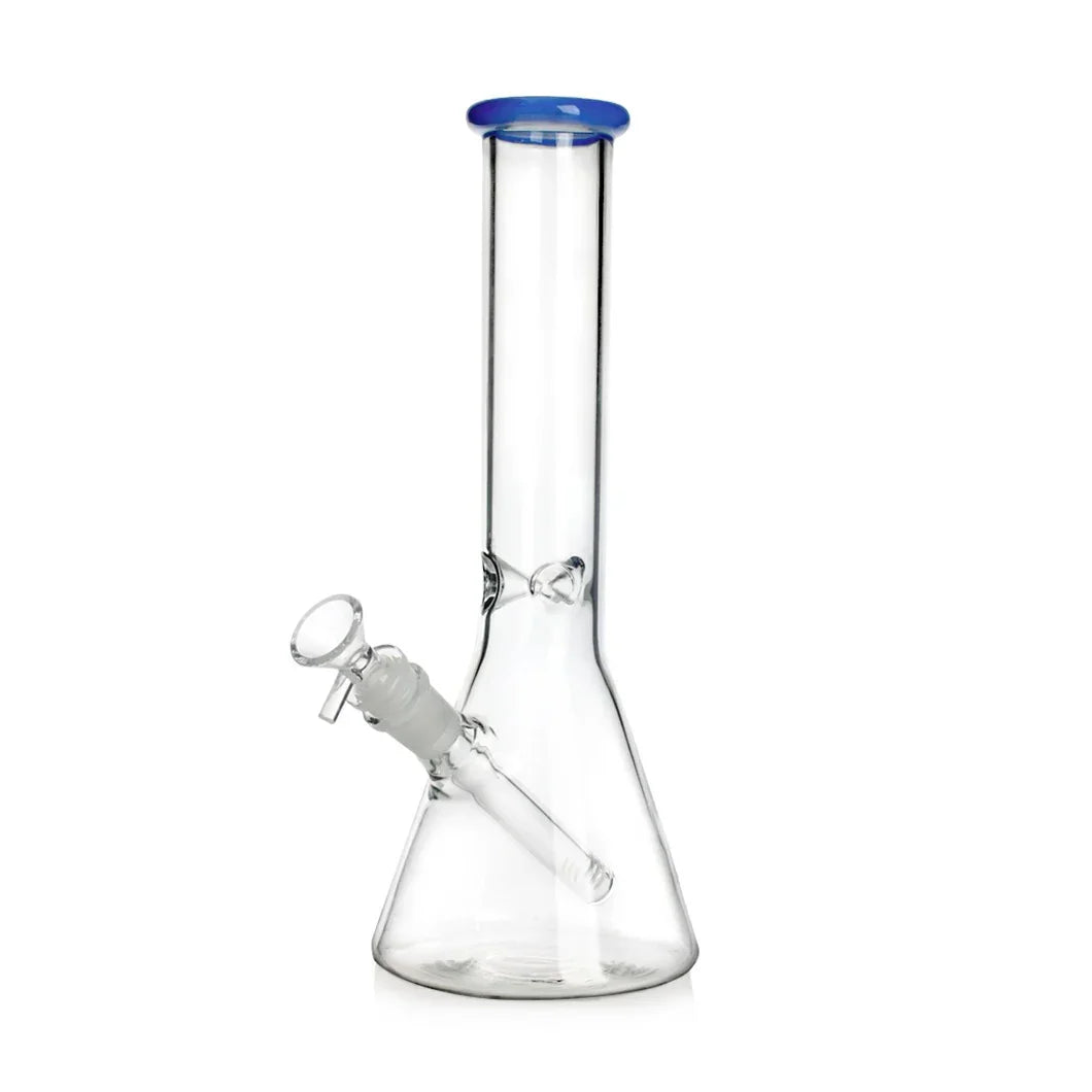Coloured Ring Glass Tobacco Water Pipe 31cm