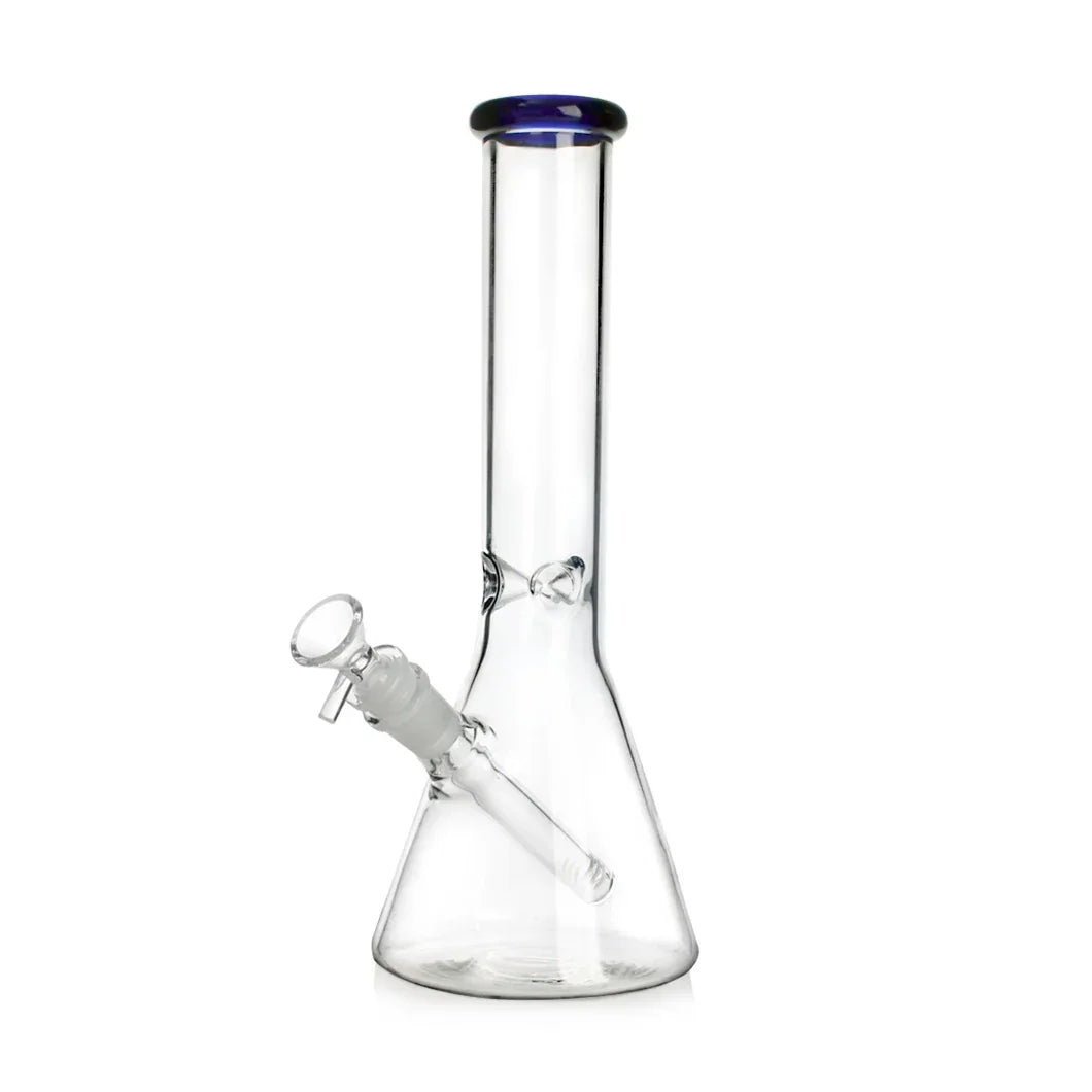 Coloured Ring Glass Tobacco Water Pipe 31cm