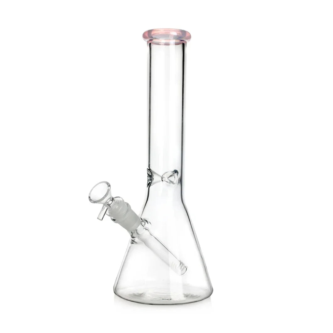 Coloured Ring Glass Tobacco Water Pipe 31cm