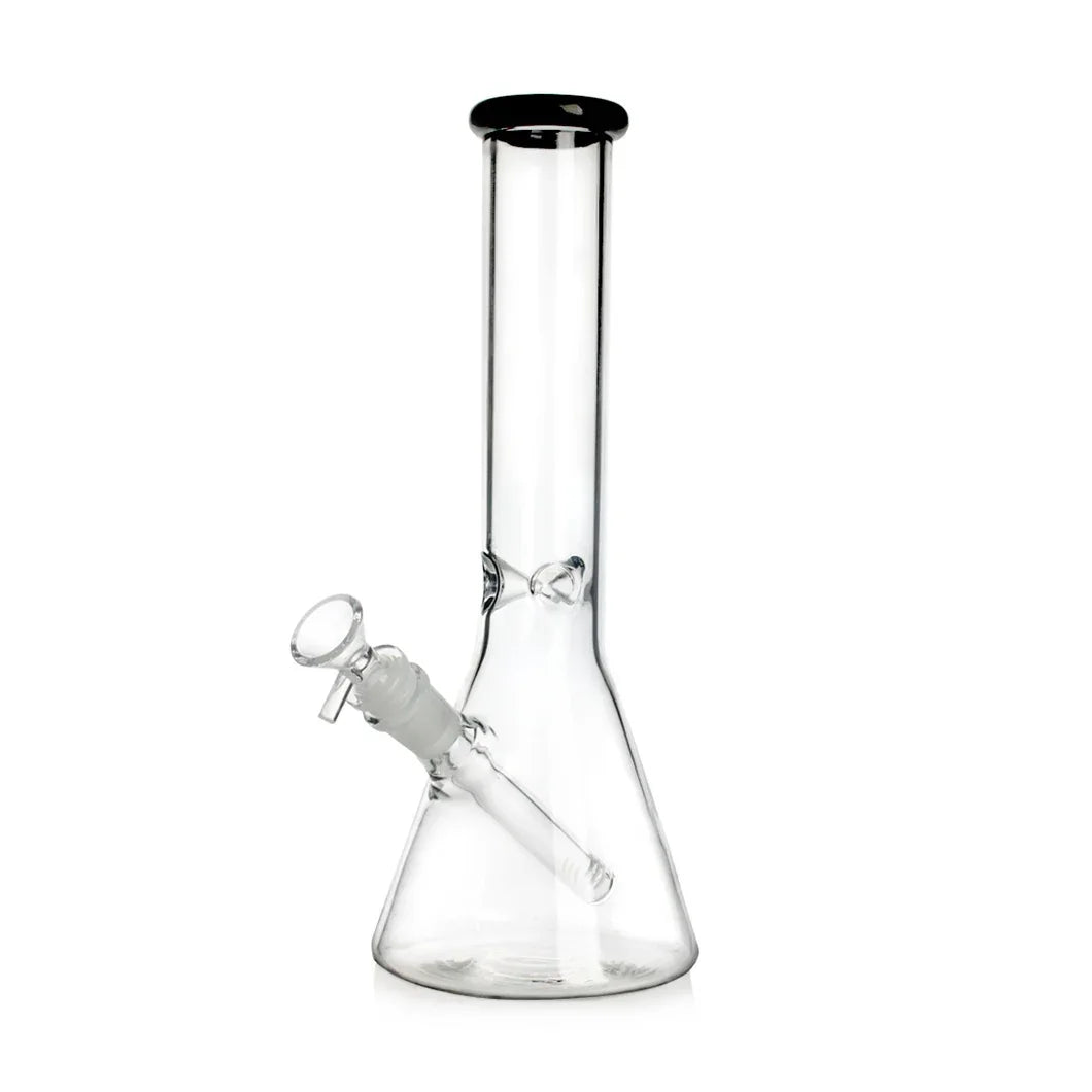 Coloured Ring Glass Tobacco Water Pipe 31cm
