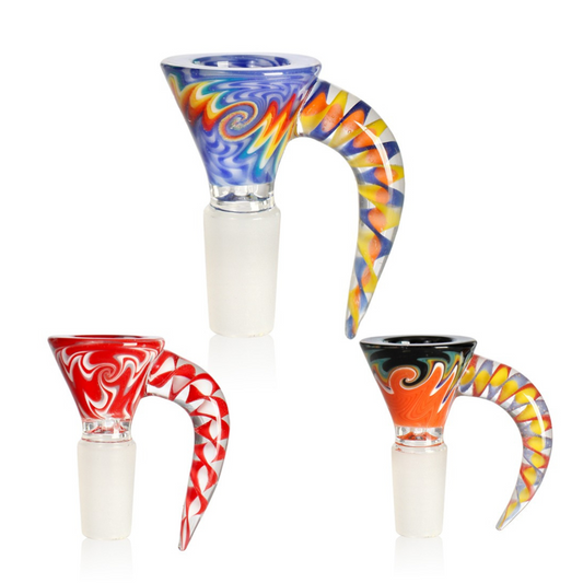 Cheap Colourful Oxtail Downwards Cone Piece 14mm Australia
