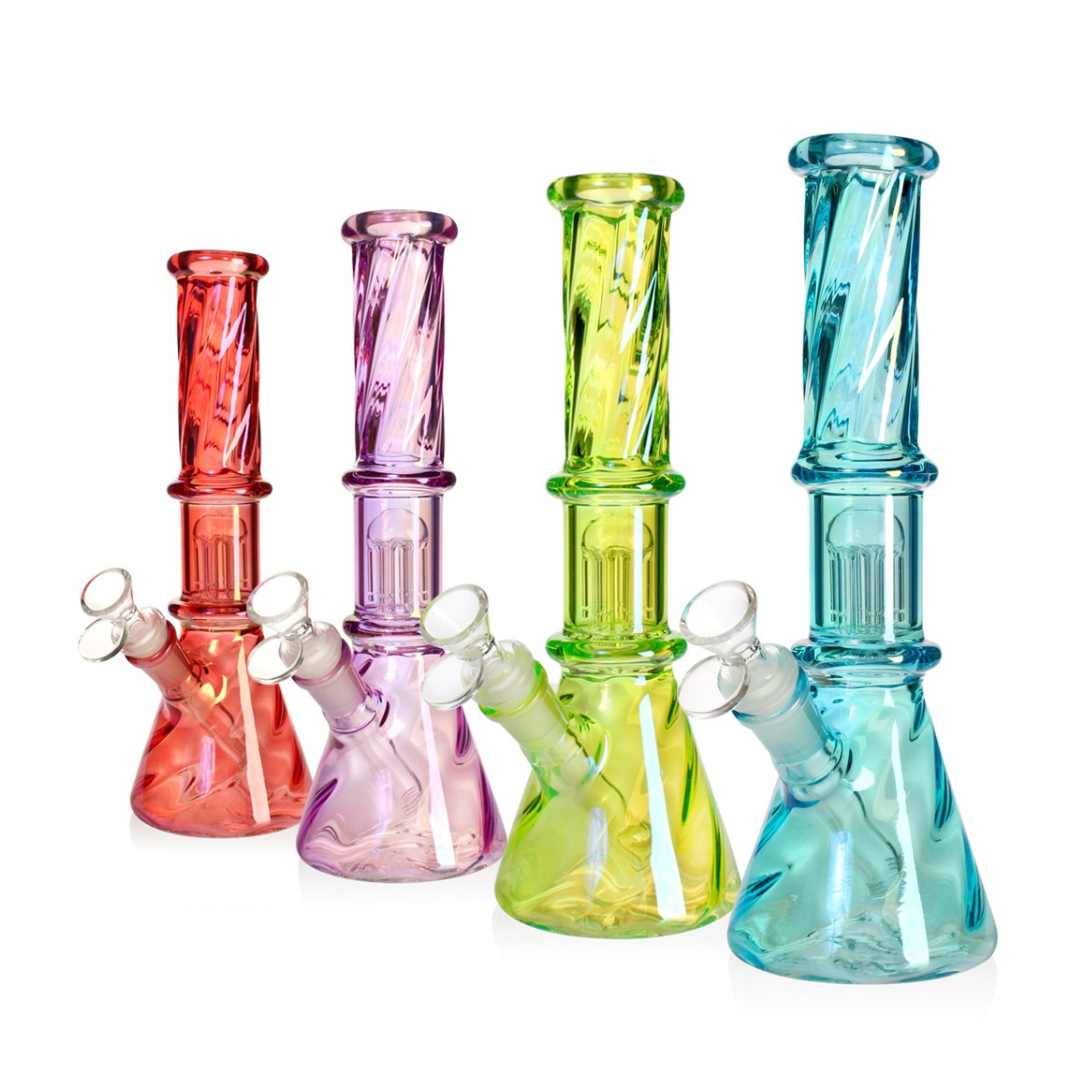 Cheap Colourful Twist Tree Perc Water Pipe 25cm Australia