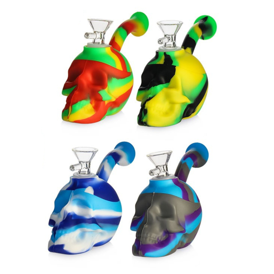 Cheap Silicone Skull Water Pipe 11cm Australia