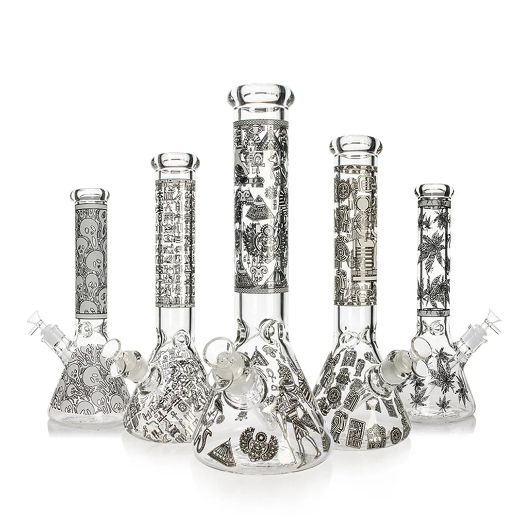 Glow In The Dark Tobacco Water Pipe 36cm