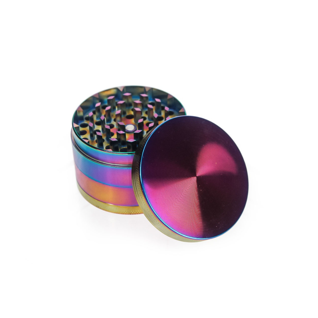 4 Layer Metal Tobacco Grinder Rainbow
