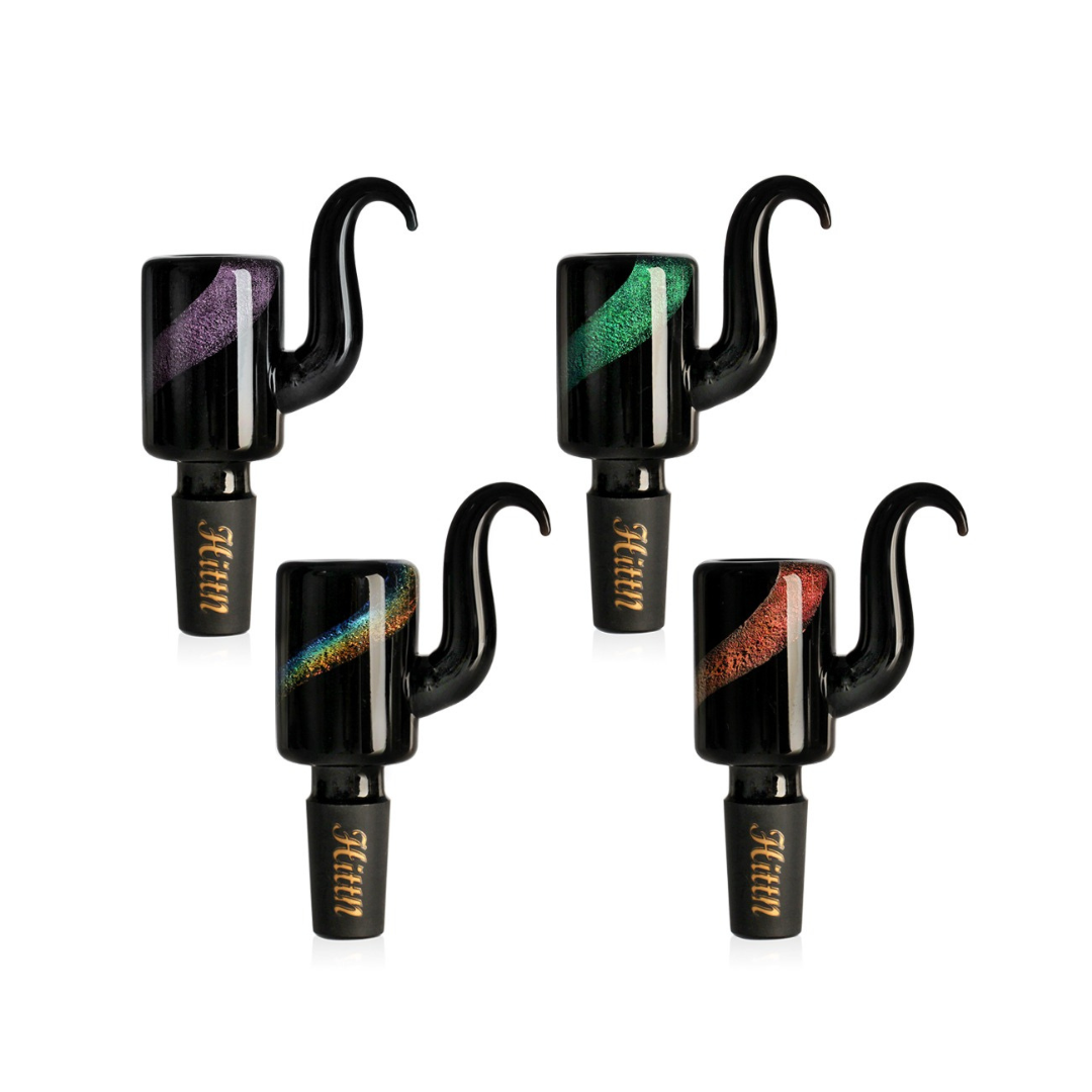 Pearlescent Black Cone Piece 14mm