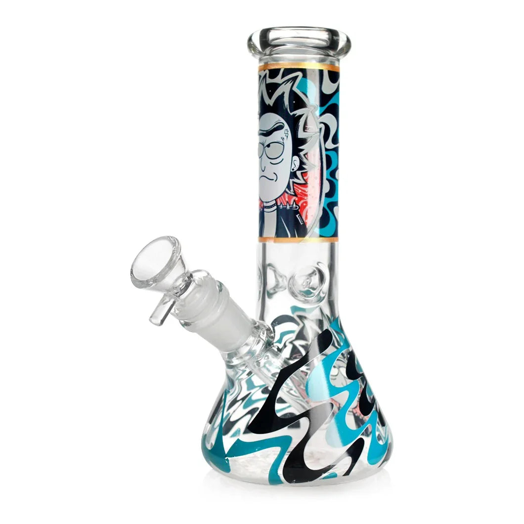Glow In The Dark Rick & Morty Tobacco Water Pipe 21cm