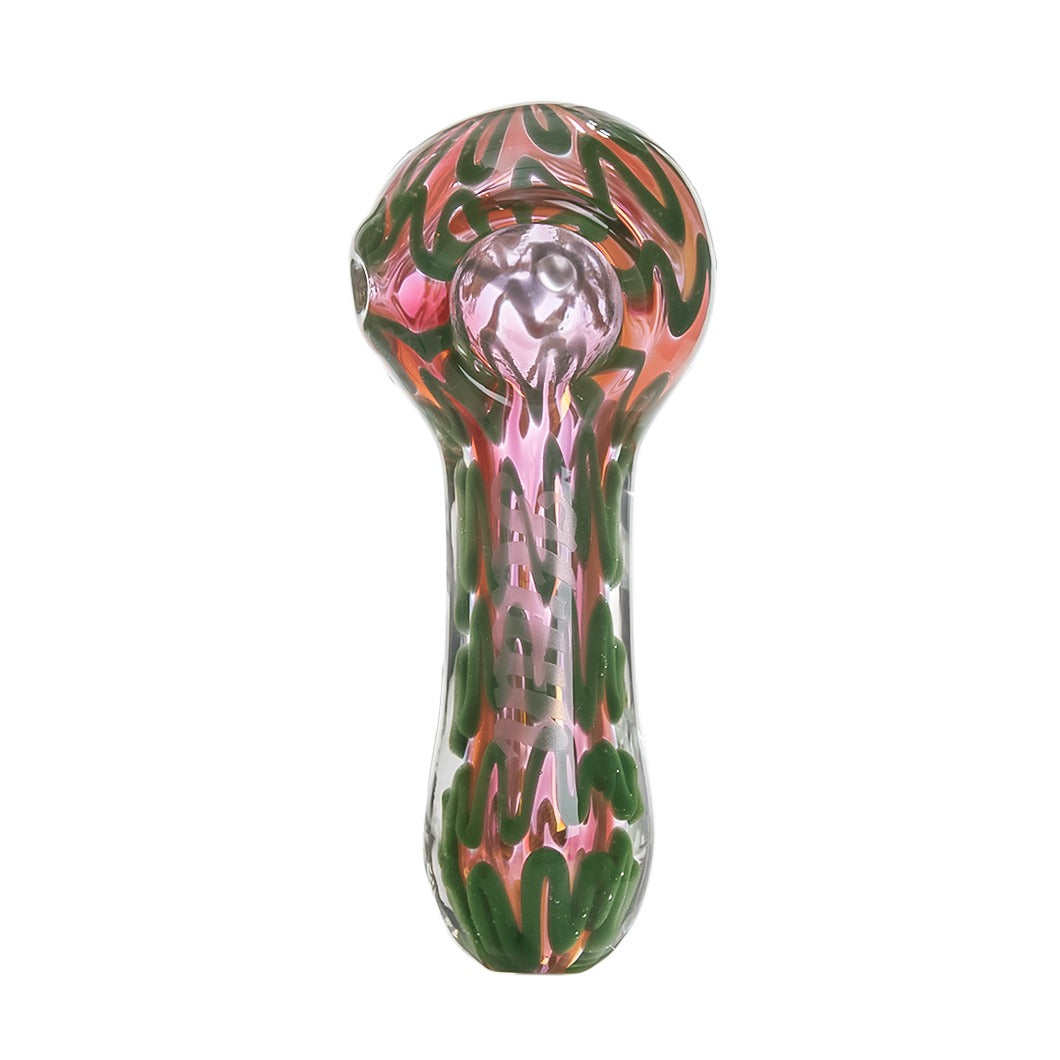 Zig Zag Pattern Pink Tobacco Pipe 10cm