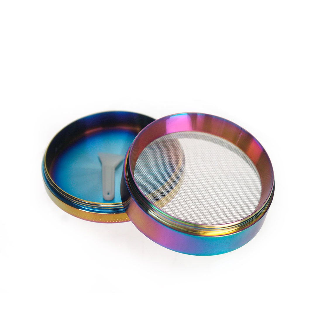 4 Layer Metal Tobacco Grinder Rainbow