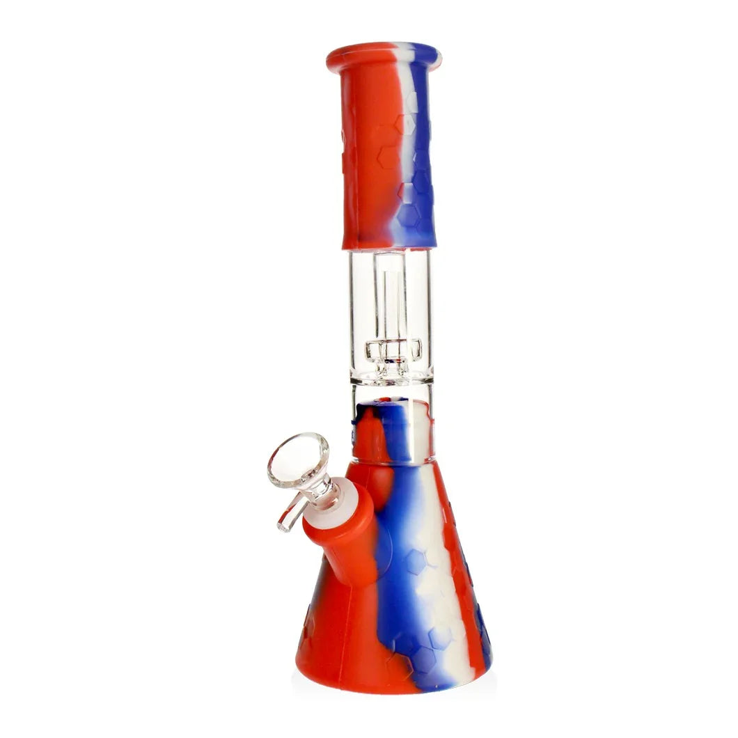 Silicone UFO Perc Tobacco Water Pipe 28cm