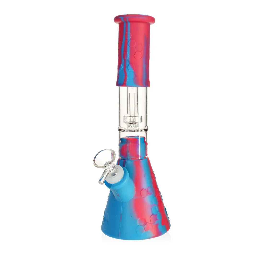 Silicone UFO Perc Tobacco Water Pipe 28cm