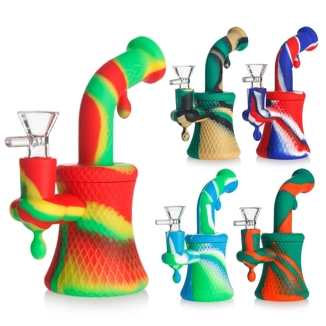 Silicone Honeycomb Tobacco Water Pipe 17cm